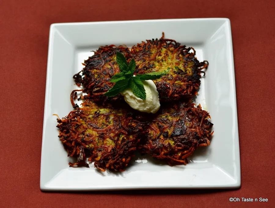 zucchini potato pancakes 2