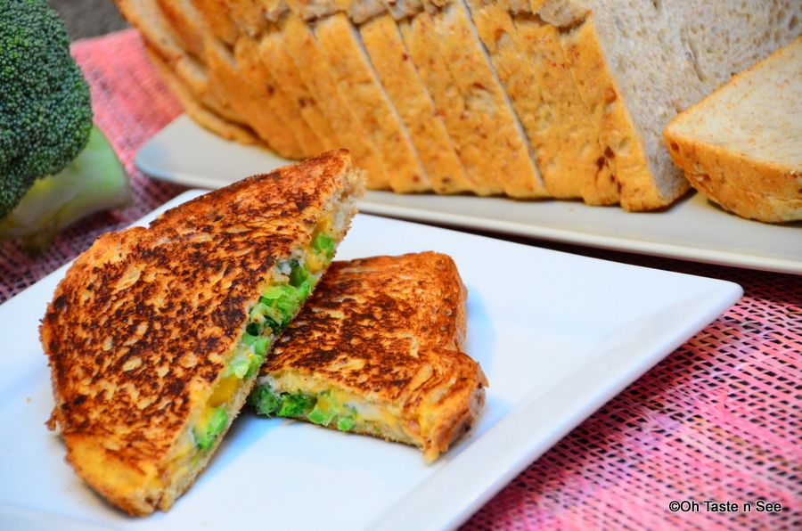 Grilled Broccoli Cheese Sandwich