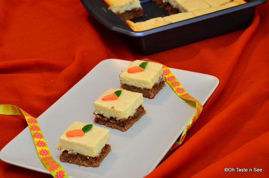 Carrot Cake Cheesecake Bars