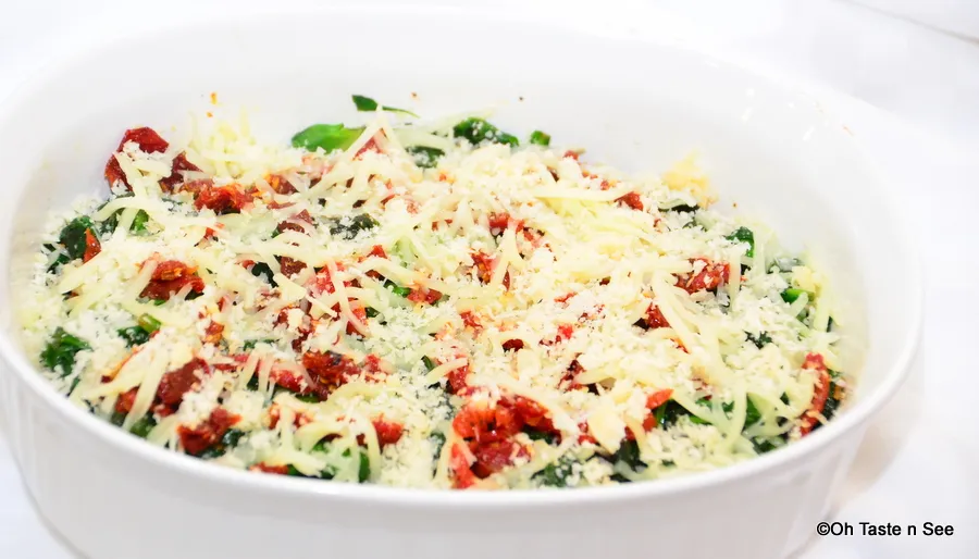 Assembled to bake - Italian tofu bake 3