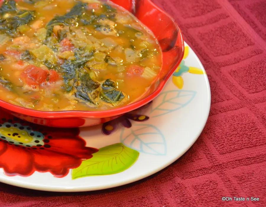 Kale and white bean stew 4