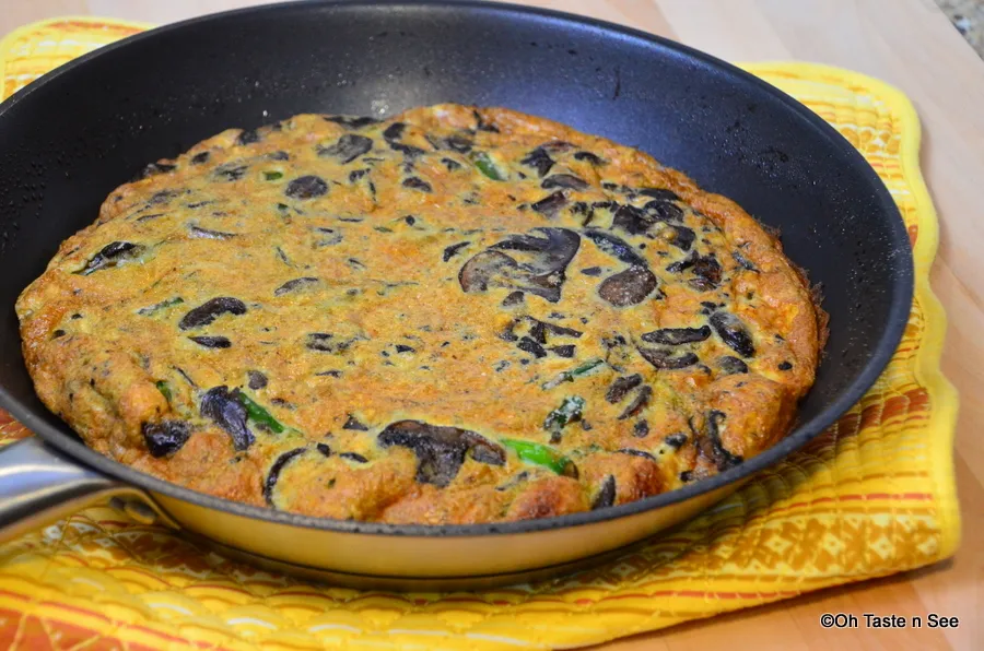 Mushroom asparagus frittata 2