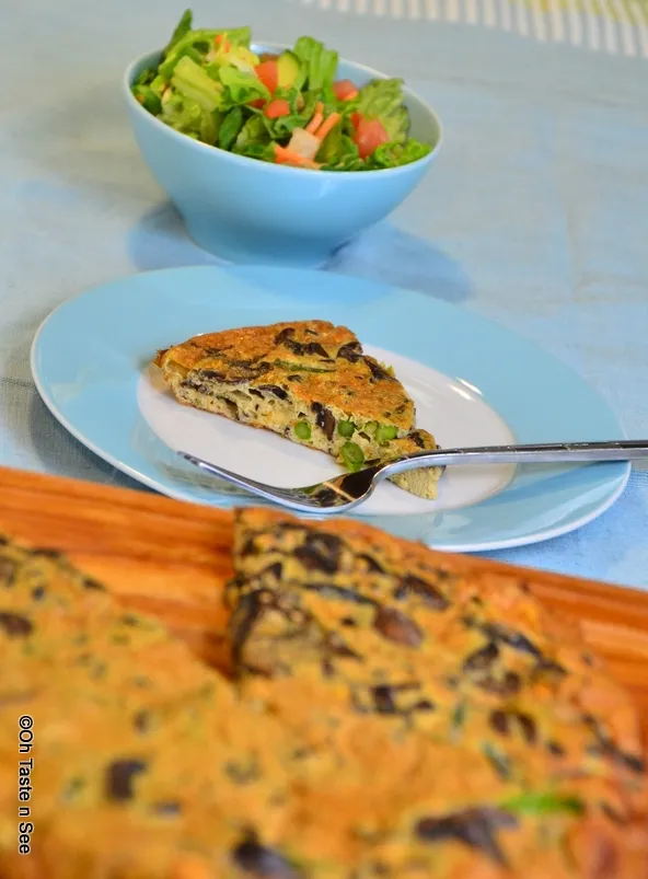 asparagus mushroom frittata