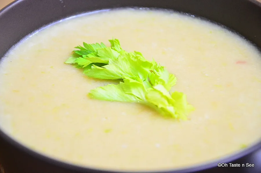 celery white bean soup - 4