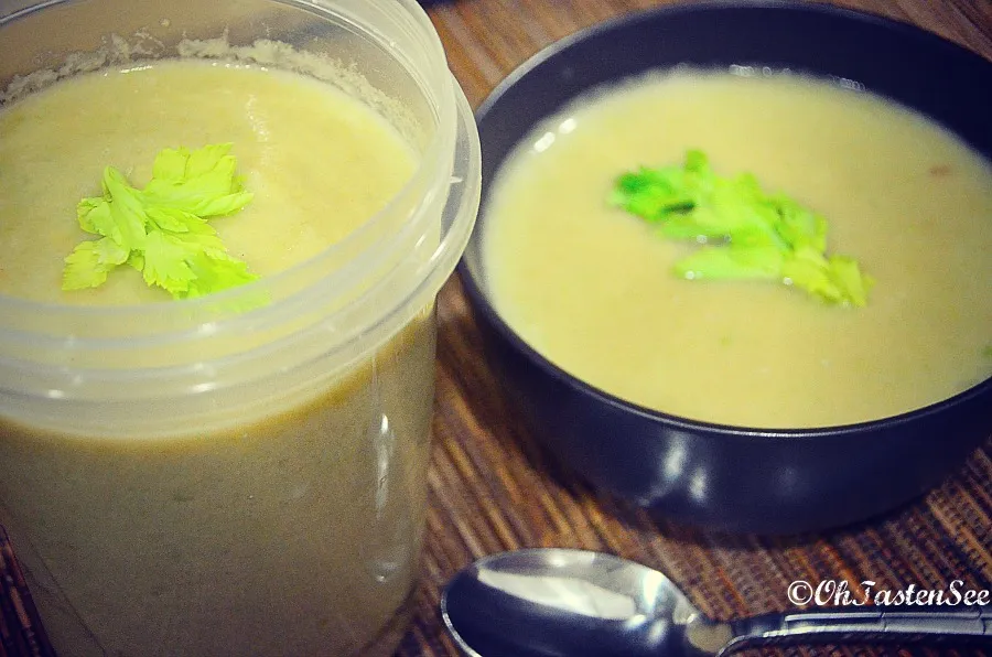 celery white bean soup - 2