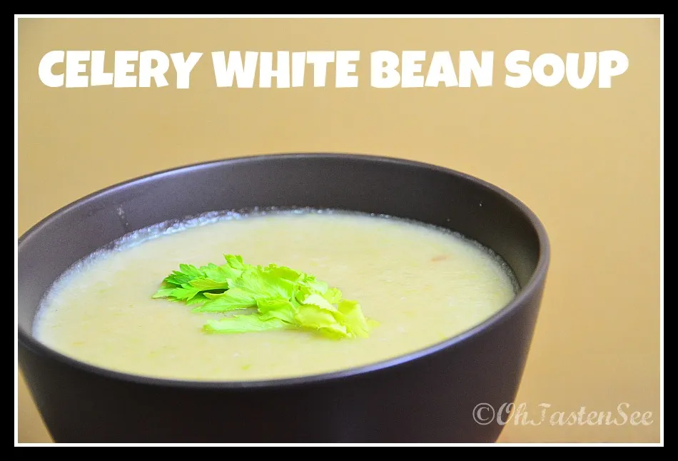 celery white bean soup - 3