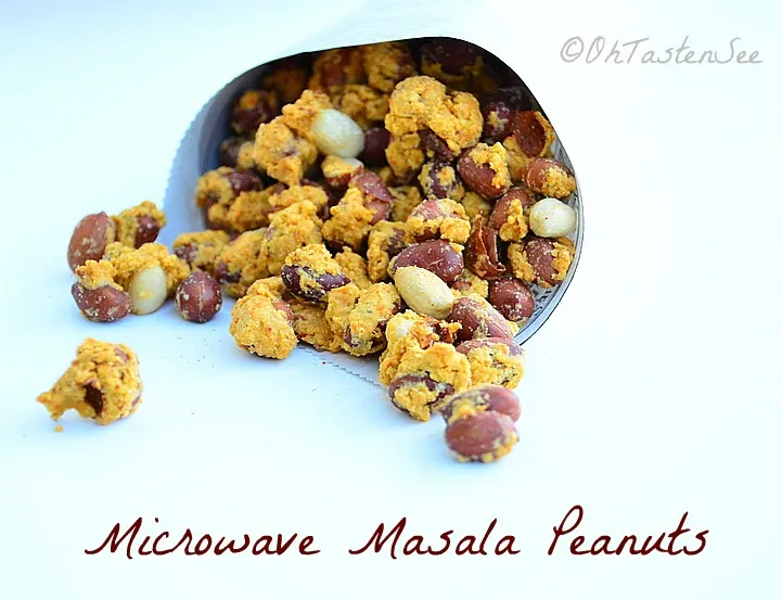 Microwave Masala peanuts 2