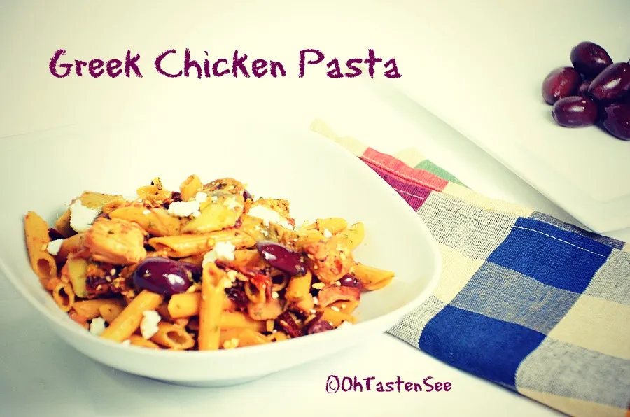 Greek chicken pasta2