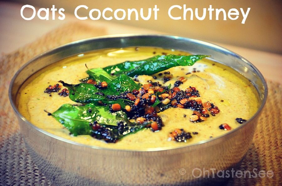 Oats Coconut Chutney
