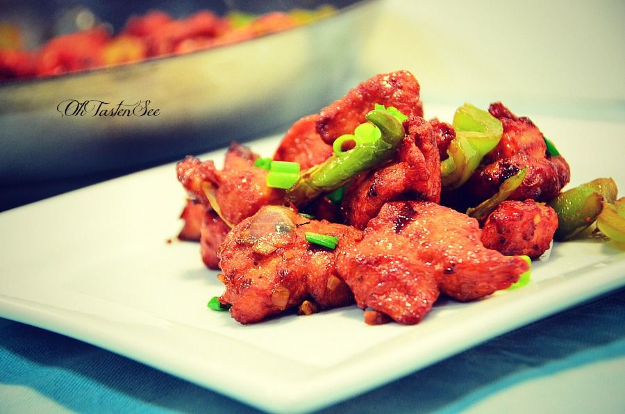 Chilly Chicken(Indo Chinese style)