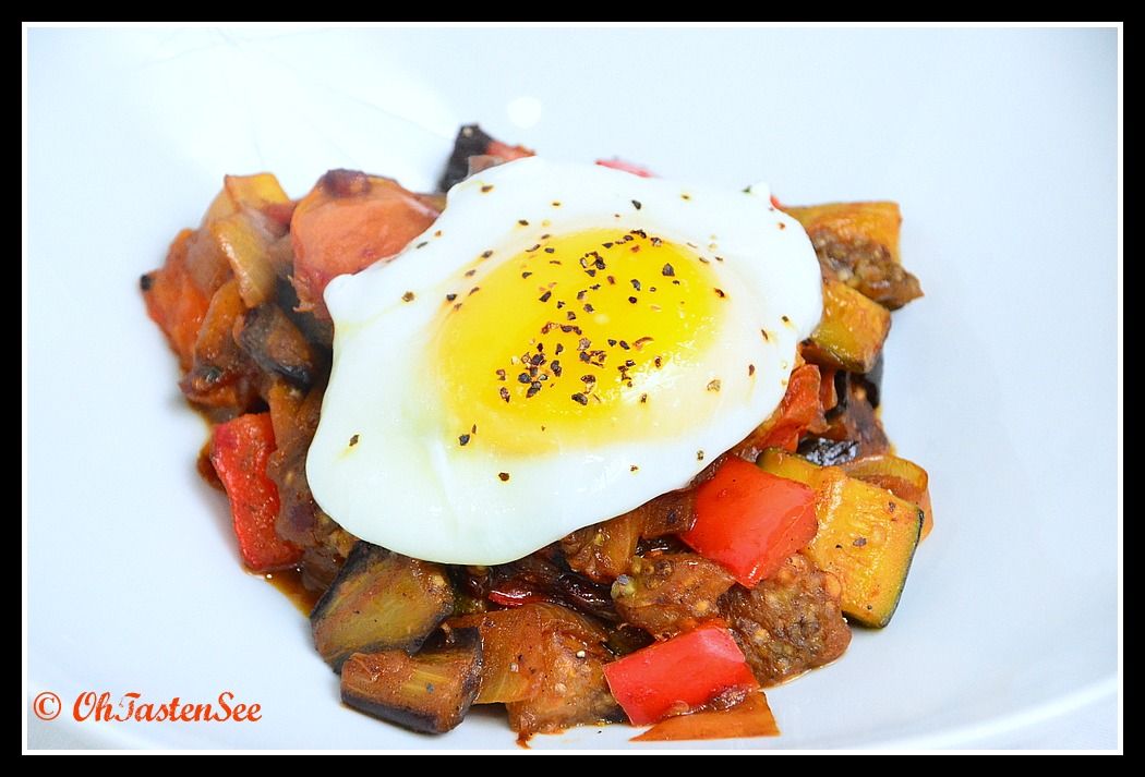 Ratatouille with Poached Egg