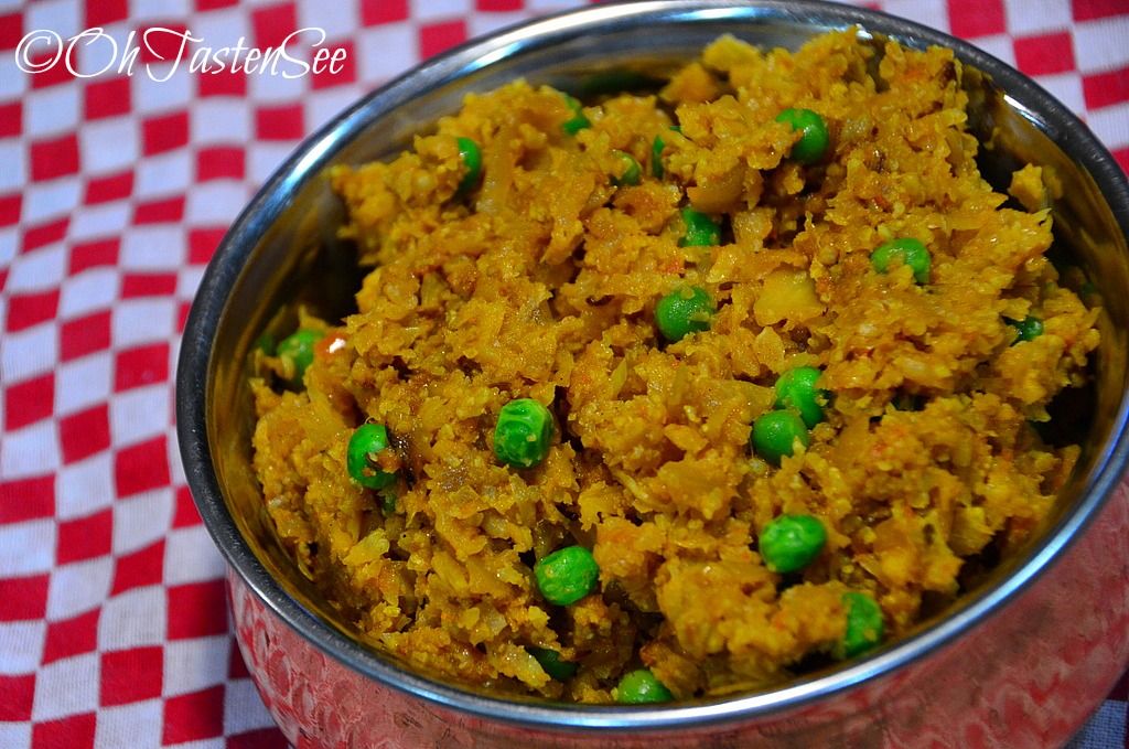 Gobi ka Kheema/Grated Cauliflower Curry