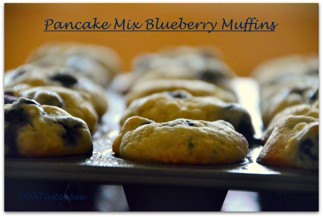 Pancake Mix Mini Blueberry Muffins