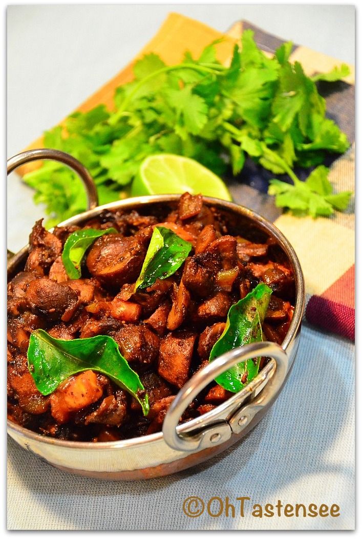 Pepper Mushroom fry(Milagu Kaalaan varuval)