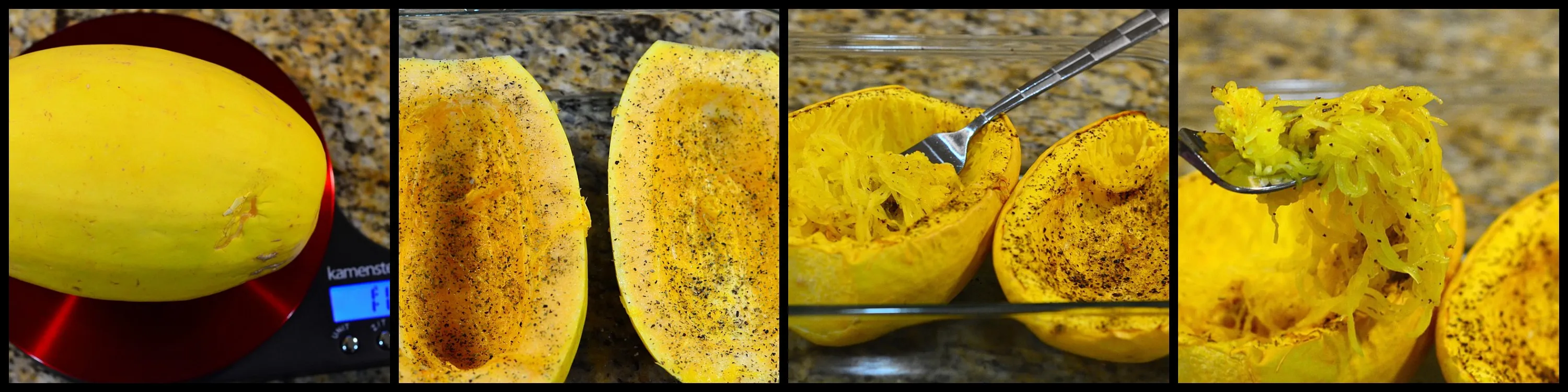 spaghetti squash Collage