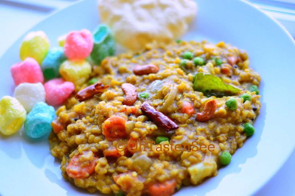 Slow Cooker Brown Rice Bisi Bele Bath | Slow Cooker Indian Recipes