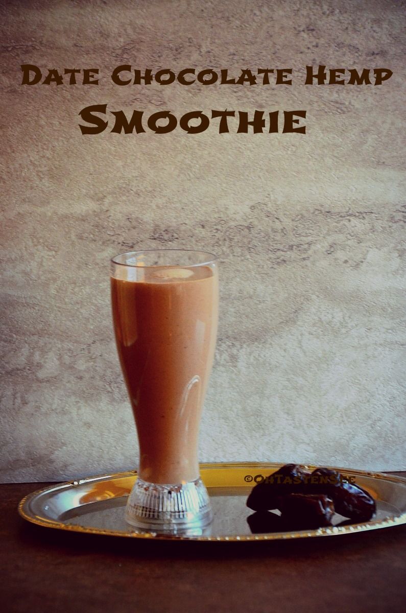 Date Chocolate Hemp Smoothie