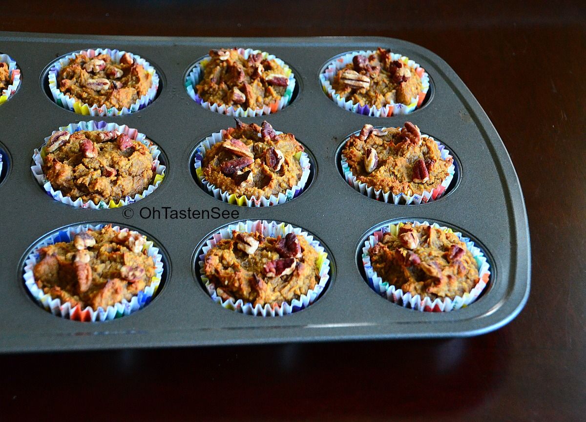 Sweet Potato Protein Muffins(Gluten Free/Fat Free/Low Carb/Refined Sugar Free)